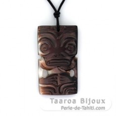 Tiki-Anhnger aus Tahiti-Perlmutt