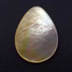 Tropfen Form aus Perlmutt - 25 x 20 mm