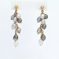 Boucles d'oreilles en Or 18K et 16 Keishi