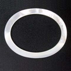 Ovale Form aus Perlmutt - 45 x 35 x 2 mm