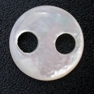 Runde Form aus Perlmutt - Durchmesser von 15 mm