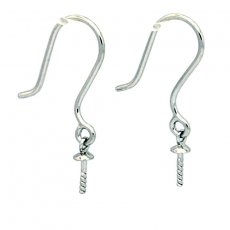 Ohrringe fr Perlen von 8 bis 14 mm - Silber