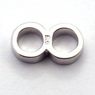 Doppelring - Silber - Lnge = 10.9 mm